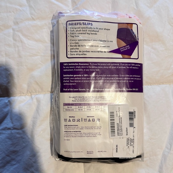Fruit Of The Loom Women's Plus-Size 5 Pack Fit For Me Breathable Brief, - Picture 2 of 3
